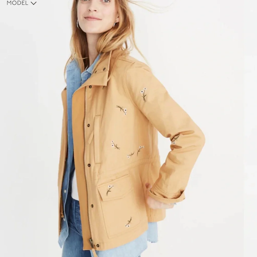 Madewell Embroidered Daisy Passage Utility Jacket - Picture 4 of 5